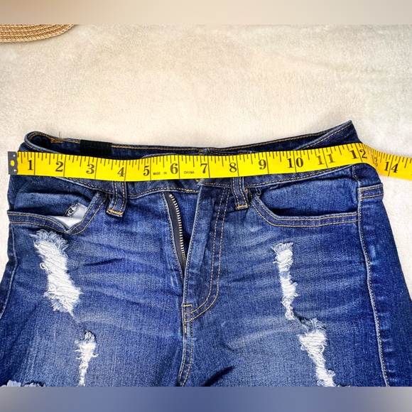 3/$15 Almost Famous High Waisted denim short shorts - Picture 5 of 5